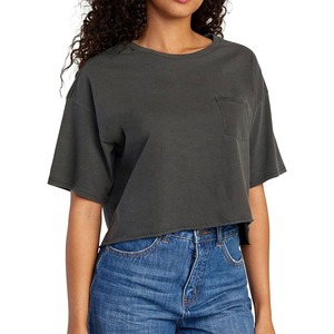 Top Corto de Lona Ecológico Vintage para Mujer - Ropa Urbana de Verano con Colores y Tallas Personalizables - Product Image 1