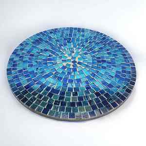 Indiacraft ถ้วยไม้เซรามิกสำหรับใส่ซุปถ้วยจานถาดดีไซน์แบบเคลือบเงางานโมเสกงานศิลป์ระดับพรีเมี่ยม - Product Image 1