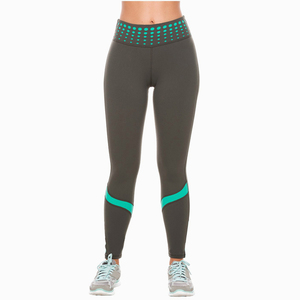 Seamless Yoga Set For Women 2 Piece High Waist <b>Leggings</b> With Contrast Binding V Neck Sports Bra Full Length Workout Wear - Product Image 3