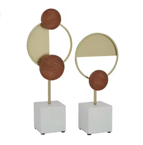 Hecho a mano de metal moderno elegante envejecido tema decorativo Mesa decoración escultura de metal a precio asequible - Product Image 1