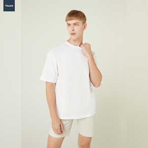 Custom Silk Screen Printed 220gsm Heavy 100% Cotton Eco-Friendly Quick Dry Oversized Unisex <b>Men's</b> T-Shirt Drop-Shoulder Short - Product Image 5