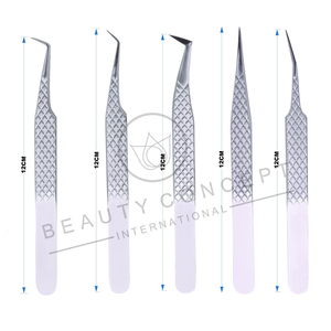 Pinzas para Pestañas para Trabajo Profesional de Extensión de Pestañas, Herramienta de Belleza de Acero Inoxidable Duradero para Lifting de Pestañas, Maquillaje y Salón - Product Image 2