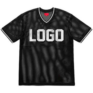 Boxy Fit T-shirts en maille Chemise en coton biologique à séchage rapide à des prix bon marché Vêtements de rue décontractés T-shirts en maille imprimés de logo personnalisés - Product Image 2