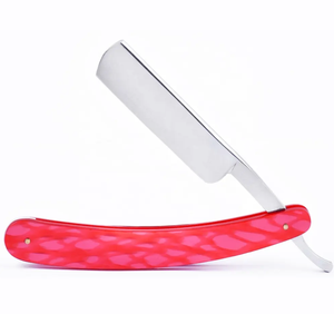 Rasoir pliant en acier inoxydable domestique professionnel pour hommes Salon de rasage de couleur personnalisée Baber pour le visage, les cheveux et le corps - Product Image 1