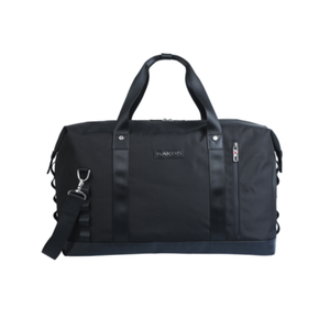 Sakos กระเป๋าเดินทางหนังแฟชั่นใช้ได้ทุกเพศสีดำ20-35L กันน้ำด้านในช่องใส่แล็ปท็อปกันกระแทกมีซิปปิดสำนักงาน - Product Image 4