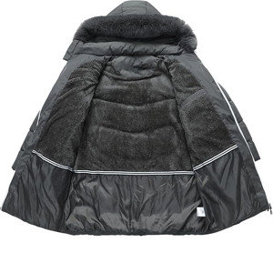 Modern Women's Winter Cropped Puffer Jacket Zipper Fabric Breathable Windproof Insulated Fashion-Forward Design Plain Dyed - Product Image 3