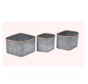 New Latest Galvanized Pot and Planters With Metal Handle New Design Metal <b>Plant</b> Pot <b>for</b> Garden Decoration New Metal Flower Pot - Product Image 3