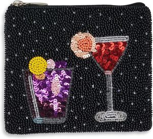 Bolsa de cuentas de vaquero de alta calidad de Color blanco de diseño múltiple, Mini monedero occidental hecho a mano, Material de lona con cierre de cremallera - Product Image 6