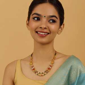 Chic Silver Layered Temple <b>Necklace</b>-Fashionable Accessory - Product Image 2