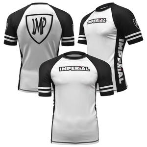 เสื้อรัดกล้ามเนื้อ MMA BJJ แบบไม่มีชุดกีฬา (No Gi) ระบายอากาศได้ดี แขนครึ่งตัว ป้องกันแสงแดด UPF50+ ป้องกันแบคทีเรีย เป็นมิตรกับสิ่งแวดล้อม แห้งเร็ว บริการ OEM & ODM - Product Image 1