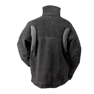 Veste de sécurité en cuir de vachette robuste unisexe, résistante au feu et aux acides, certifiée OSHA/ANSI/CE, vêtement de protection en cuir - Product Image 2