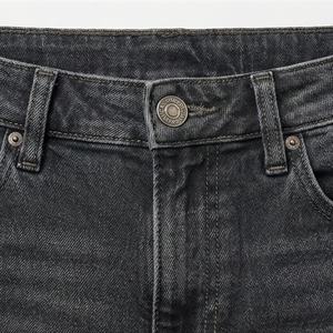 Pantalones Vaqueros de Mezclilla Ajustados de Tiro Alto Casuales para Mujer, Color Personalizado, Estilo Limpio, Cintura Elástica, Transpirables, de Algodón - Product Image 3