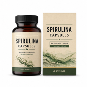 Capsules de légumes alcalinisants en vrac Spiruline & Chlorelle avec Fer Végétalien B12 – Complément Nutritionnel Quotidien à Haute Densité – Vente en Gros - Product Image 1