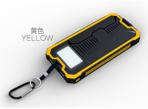 <span class=keywords><strong>Portable</strong></span> 20000mAh Double USB <span class=keywords><strong>Chargeur</strong></span> <span class=keywords><strong>Solaire</strong></span> Étanche Camping En Plein Air Power Bank avec Lumière LED pour Téléphone Mobile - Product Image 6
