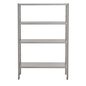 <b>Stainless</b> <b>Steel</b> <b>Shelving</b> Unit ECO - 1200x500mm - with 4 shelves (ADJUSTABLE) - Product Image 3