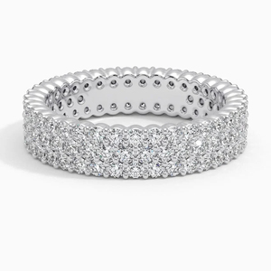Nouveauté : Bague Hip Hop entièrement sertie de diamants 10KT, en or blanc, avec diamants cultivés en laboratoire pour les alliances de fiançailles et de mariage - Product Image 2