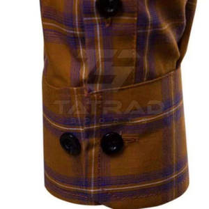 Camisa de Franela con Bolsillo de Parche con Logotipo Personalizado, Dobladillo Curvo, Informal, Transpirable, 100% Algodón, para Hombre, Otoño, Secado Rápido, Ecológica - Product Image 5