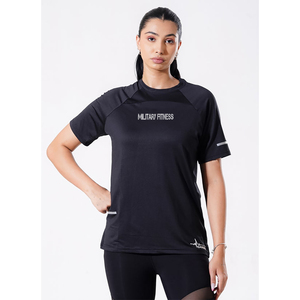 La mayoría de las tendencias gimnasio personalizado Color camiseta Poly Spandex manga corta Camiseta Fitness Top entrenamiento Tops mujeres - Product Image 1