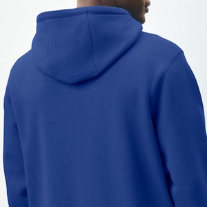 High Quality Customize Fleece Hoodies Oversized Custom Logo Fleece Basics Cotton Hoodie In Blue Color - Product Image 4