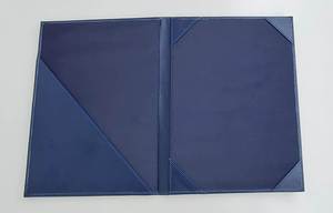 Titulaire de certificat en cuir de taille A4 de graduation personnalisée couverture de diplôme de titulaire de certificat de diplôme, bleu - Product Image 3