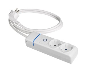 Base multipla serie ION con 2 prese e cavo da 1,5 m con interruttore (Solera 8012PIL) - Product Image 1