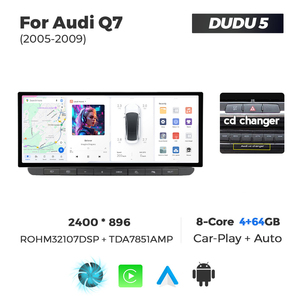 Système multimédia de voiture Android Mekede DUDU 2K 12,3 pouces pour Audi Q7 2005-2015 - Product Image 2