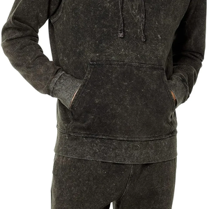 Custom Embroidered Logo Men's Tracksuit Set Coat <b>Hoodies</b> Pants Regular Fit Joggers 100% Cotton <b>Lightweight</b> Breathable Winter - Product Image 4