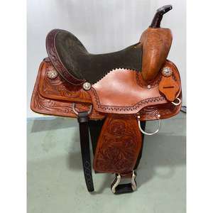 Artisanat en cuir de buffle véritable, selle de cheval en bois, selle anglaise, prix de gros, artisanat naturel fait à la main, articles équestres de luxe - Product Image 6