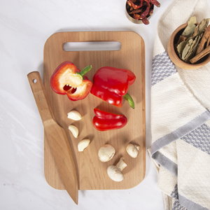 Sustainable Beech Wood Bread & Pastry Board - Minimalist Integrated Handle Server - Food-Safe Natural Finish Kitchenware - Product Image 4
