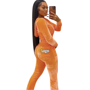 Conjunto de gimnasio Unisex de peso pesado Logo personalizado Chándal de terciopelo liso estilizado Cremallera con capucha sólida Ropa de calle transpirable Casual Invierno - Product Image 3