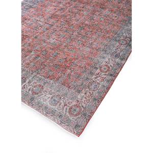 Alfombra de Lana Anudada a Mano Vintage Pae-2372, Grande, con Diseño Floral Rojo y Naranja, para Sala de Estar, Pasillo, Dormitorio de Adolescentes, Rectangular - Product Image 2