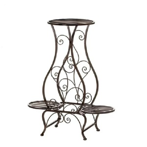 Présentoir rond pour intérieur extérieur, support pour pots de fleurs, étagère d'angle style métal, jardinières, quart - Product Image 2