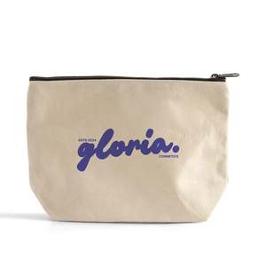 Pochette cosmétique en toile à fermeture éclair grande capacité, écologique et personnalisée, sac organisateur de maquillage holographique - Product Image 1