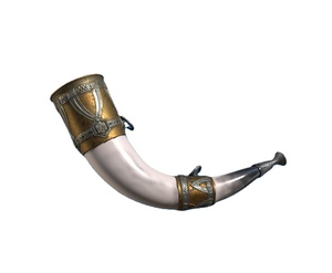 Authentiques cornes à boire viking faites à la main, polies, de qualité alimentaire, hygiéniques, de haute qualité, coffret cadeau religieux - Product Image 3