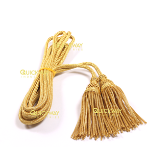 Ensemble OEM de cordons de clairon faits à la main et de pampilles Cordons en tartan enduit pour cornemuse écossaise Finition de vêtements en gros - Product Image 2