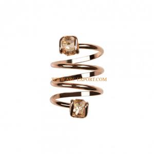 แหวนจับทิชชู่สแตนเลสโลหะขัดเงาสีโรสโกลด์ของตกแต่งโต๊ะสุดหรู - Product Image 1