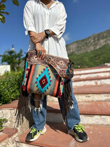 มาใหม่มือTooledมาใหม่ขอบกระเป๋าถืออัสเทคอานผ้าห่มสลิงกระเป๋าโบฮีเมียนออกแบบที่ไม่ซ้ํากันสไตล์กระเป๋าสําหรับผู้หญิง - Product Image 3