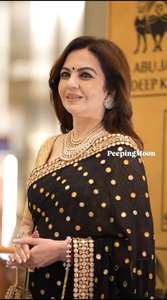 Sari Indio Pakistaní de Diseño en Georgette Puro con Bordado de Espejo y Lentejuelas, Blusa Elegante Tradicional para Fiesta, Boda, Bollywood - Product Image 4