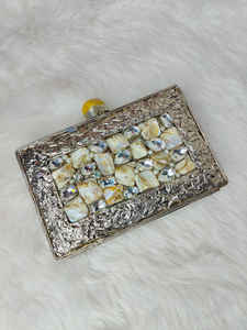 Nouveau Style de luxe en laiton nacre pochette sacs à main pour soirée nuptiale vente chaude au Qatar Dubaï bas prix artisanat de luxe - Product Image 2