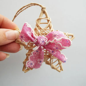 Adorno de estrella de ratán hecho a mano, el mejor precio, Navidad, 2022 - Product Image 3