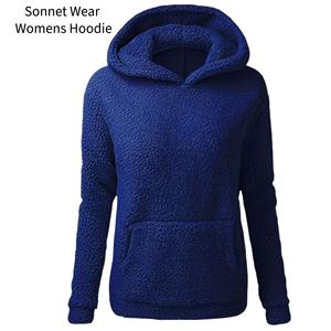 Sweatshirts à capuche pour femmes, en polaire surdimensionné, avec poche, coupe ample, décontracté - Product Image 5