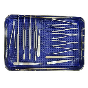 Ensemble d'instruments micro-chirurgicaux de qualité supérieure outils manuels de base en acier inoxydable pour la chirurgie oculaire ORL Neuro - Product Image 4