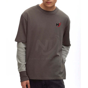 Camisa de manga larga de doble capa para hombre de estilo casual cómoda y de alta calidad 100% algodón de calidad premium - Product Image 2