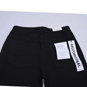 กางเกงยีนส์ขาตรงระบายอากาศได้สำหรับผู้ชายกางเกงยีนส์สไตล์อินเทรนด์ทรงหลวมย้อนยุค - Product Image 6