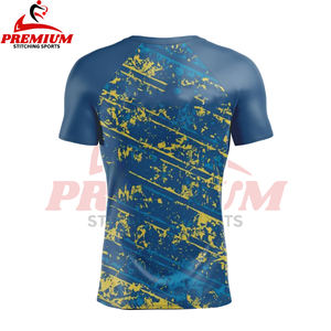 Camiseta deportiva de manga corta para hombre de alta elasticidad, ropa de gimnasio de secado rápido, ropa de entrenamiento transpirable, camisetas de compresión - Product Image 2