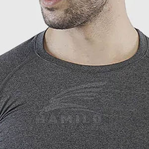 เสื้อรัดกล้ามเนื้อแขนยาวของผู้ชายผ้าถักแบบแห้งเร็วดีไซน์เรียบง่ายและพิมพ์ลาย - Product Image 6