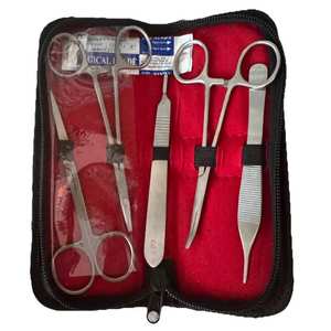 Kit d'outils chirurgicaux SURGINEXA en acier chirurgical, 10 pièces, trousse médicale ultra portable, instruments chirurgicaux d'urgence, premiers secours, durables, neufs - Product Image 3
