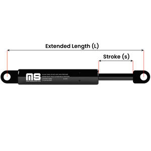 LS08KA-220-526-F1 meubles de maison charge de Compression 220 mm course ISO certifié ressort à gaz support de levage Type poussoir cylindre en acier - Product Image 3