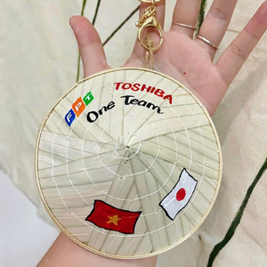 Sombrero cónico de palma | Auténtica artesanía vietnamita - Product Image 6