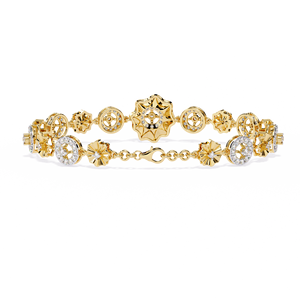 Trending Hip Hop VVS VS Labgrown Diamond CVD Pulseras y brazaletes de oro fino Producto de joyería popular - Product Image 3